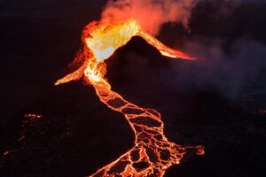 Volcanic Eruption Black Death