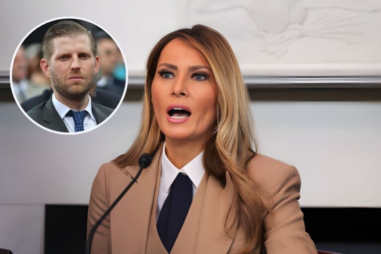 Melania Trump Is Reportedly Furious at Eric Trump Recently
