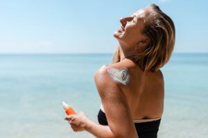 Suntan With Sunscreen