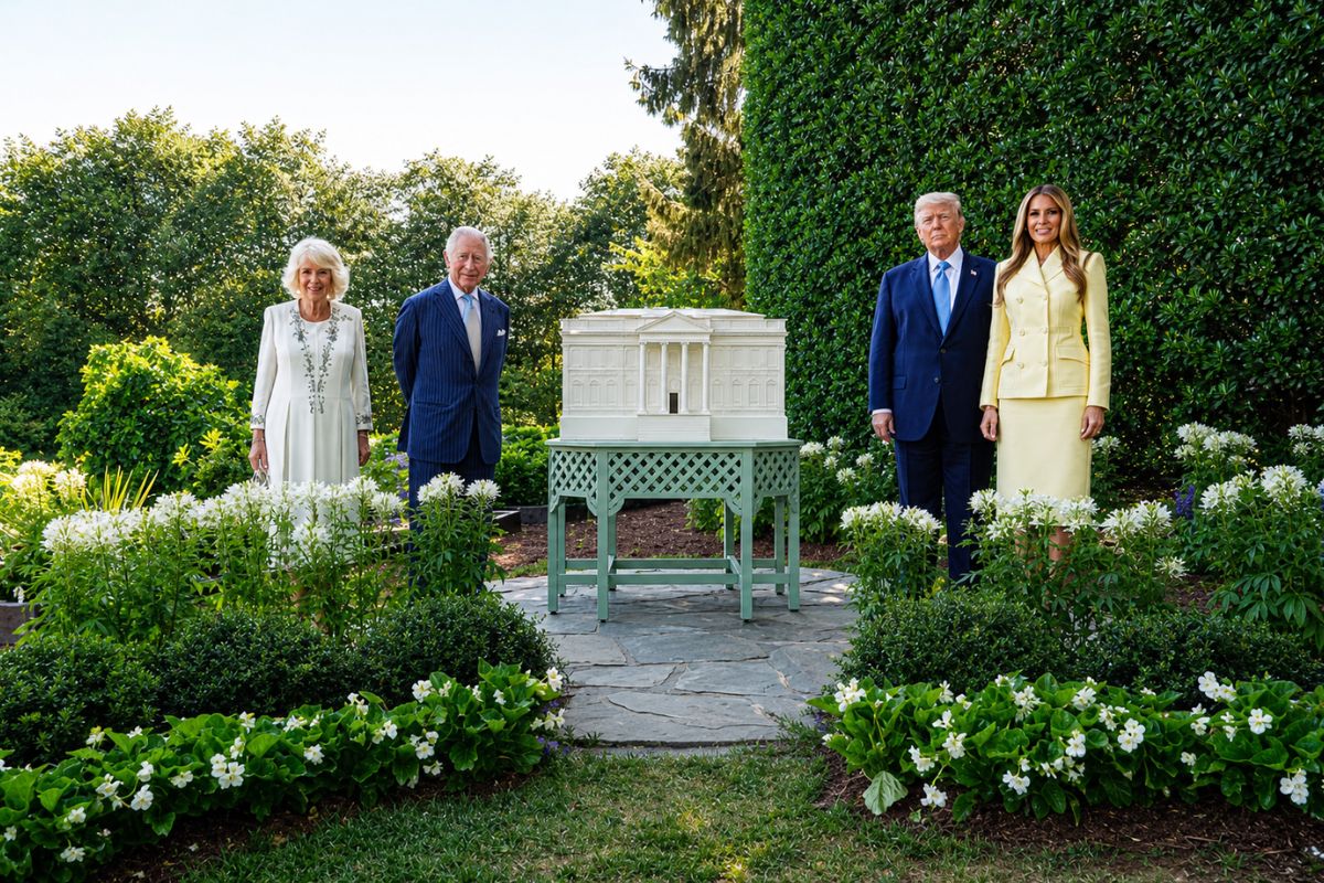 What The Melania Trump-Queen Camilla Gift Exchange Really Reveals